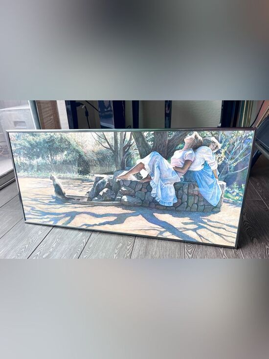 Steve Hanks Other - Signed Vintage Steve Hanks “Watercolors 1984” Exhibition Poster - “Friends”